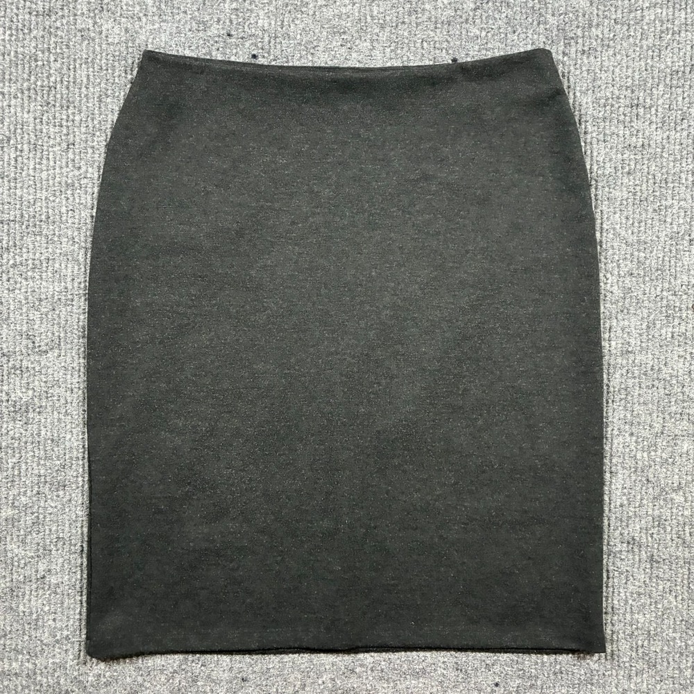 Appleseed's Womens Pencil Skirt Large Black Pull On Career Classic Knee Length